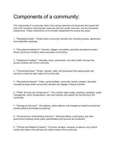 Components of a community