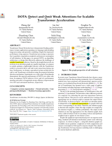DOTA Detect and Omit Weak Attentions for Scalable Transformer Acceleration