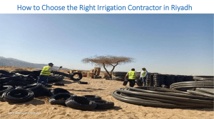 How to Choose the Right Irrigation Contractor in Riyadh