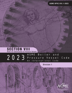 ASME BPVC 2023 Section VIII div. 1