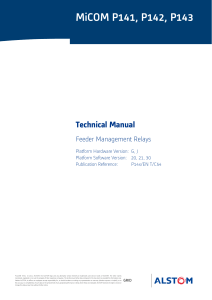 Micom 142 Technical Manual