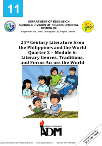 21st century literature from the philippines - module - 6