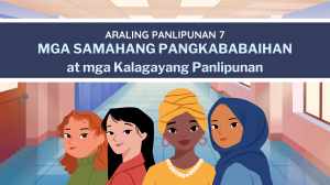 SAMAHANG PANGKABABAIHAN