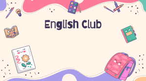 English Club PPT