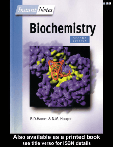 Instant Notes in Biochemistry (Instant Notes) ( PDFDrive )