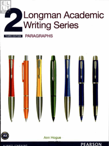 Longman Academic Writing Series 2  Paragraphs, with Essential Online Resources (2016, Pearson Education ESL) - 1B