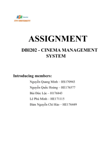 Assignment DBI202 Cinama management sytem