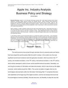 Apple-Inc-Industry-Analysis-Business-Policy-and-Strategy