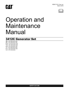 CAT-3412C- Generator-Set- Manual