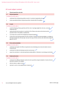 Physics 2024 + 2025 Syllabus Cambridge 