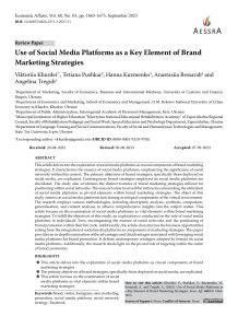 Use of Social Media Platforms 