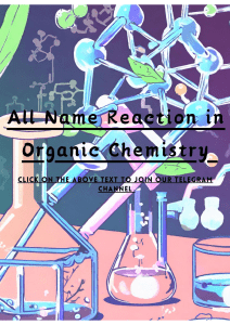 Organic Chemistry Name Reactions Guide