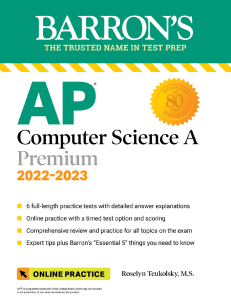 ap computer science a premium 2022-2023 roselyn t