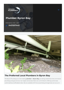 Plumber Byron Bay