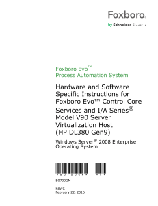  Foxboro Evo Control Core Services   Virtualization 