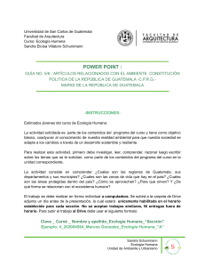 GUÍA NO. 56  ARTÍCULOS RELACIONADOS CON EL AMBIENTE -C.P.R.G.-  MAPAS DE LA REPÚBLICA DE GUATEMALA