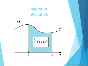 6 Calculus I Integration-1
