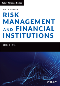 hull john c risk management and financial institutions