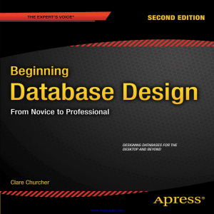 Beginning Database Design. 2E