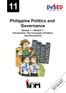 Philippine-Politics12- q1 m1 Introduction-The-Concepts-of-Politics-and-Governance v3-1