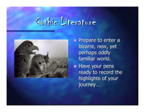 elements of gothic literature ppt