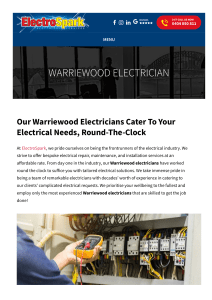 Warriewood electrician
