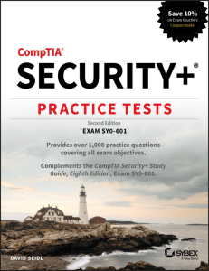 CompTIA Security+ sy0-601 Practice Tests - David Seidl