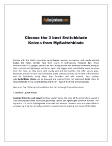Choose the 3 best Switchblade Knives from MySwitchblade 