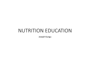 NUTRITION EDUCTATION