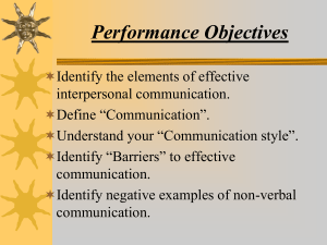 Interpersonal Communication Powerpoint - NDOC