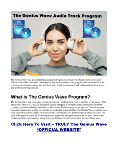 The Genius Wave Official Website Today For Amazing Price