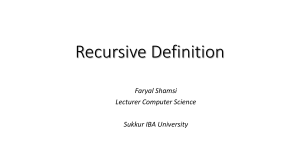 02 Recursive Definition