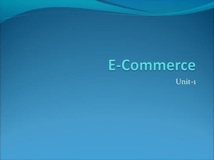 E-Commerce Introduction
