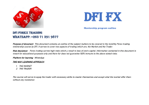 DFI Forex mentorship course Outline 2023