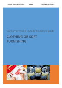 2022 CONS Grade 8 Clothing or Soft Furnishing Learner Guide