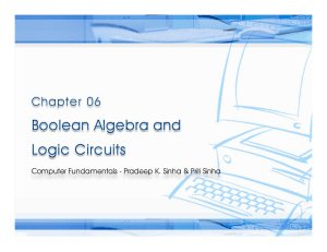 Chapter 06-Boolean Algebra