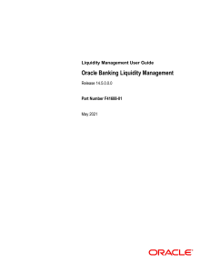 Oracle Banking Liquidity Management User Guide