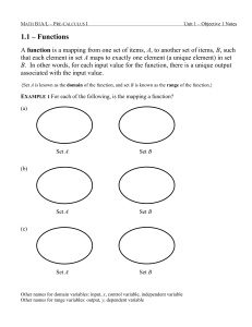 Math B1A-1.1 Notes Worksheet