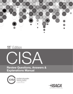 CISA Questions 11th Edition