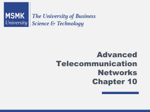 Advanced Networking MSMK Chapter-10