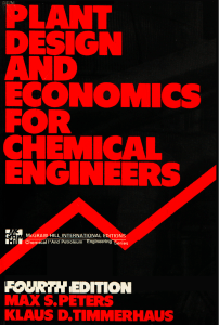 Plant Design And Economics For Chemical Engineer (Max S. Peters & Klaus Timmerhaus) - 4º - McGraw