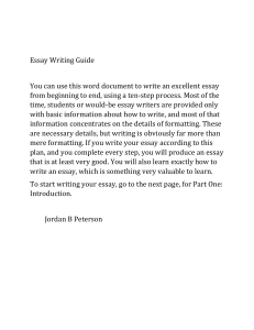 Essay Writing Guide JBP
