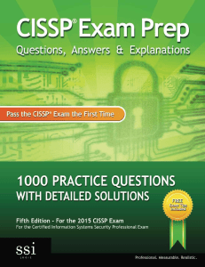 SSI Logic - CISSP Exam Prep Questions Answers Explanations