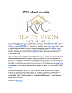 RVCG referral associate