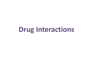 drug interaction introduction lect 1