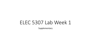 ELEC 5307 Lab Week 2 Supplementary