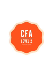 CFA Level 2 Book (Personal Notes)