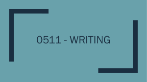 0511 - Writing
