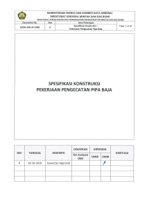 ESDM-JRG-SK-C008 - Spesifikasi Konstruksi - Pekerjaan Pengecatan Pipa Baja