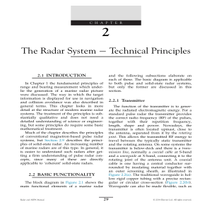 Chapter 2. The Radar System – Technical Principles